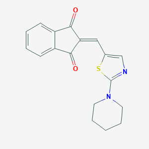 2-[(2-Piperidino-1,3-thiazol-5-yl)methylene]-1H-indene-1,3(2H)-dioneͼƬ