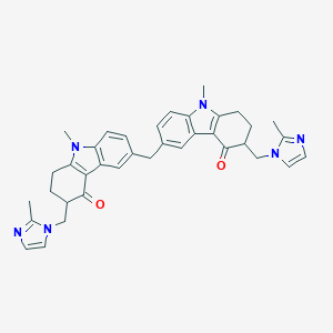 6,6'-Methylenebis[(3RS)-9-methyl-3-[(2-methyl-1H-imidazol-1-yl)methyl]-1,2,3,9-tetrahydro-4H-carbazol-4-one(Ondansetron Impurity B)ͼƬ