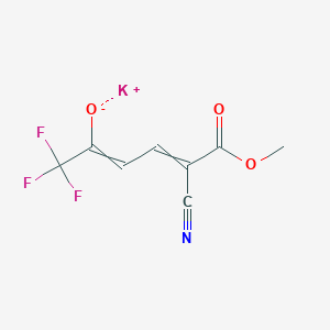 Potassium 5-Cyano-1,1,1-trifluoro-6-methoxy-6-oxo-2,4-hexadien-2-olateͼƬ