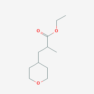 ethyl 2-methyl-3-(oxan-4-yl)propanoateͼƬ