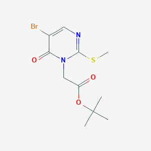 tert-Butyl 5-bromo-2-(methylthio)-6-oxopyrimidine-1-acetateͼƬ