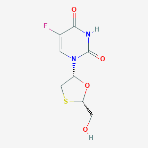 (2S-cis)-5-Fluoro-1-[2-(hydroxymethyl)-1,3-oxathiolan-5-yl]-2,4(1H,3H)-pyrimidinedioneͼƬ