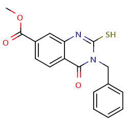 methyl3-benzyl-4-oxo-2-sulfanyl-3,4-dihydroquinazoline-7-carboxylateͼƬ