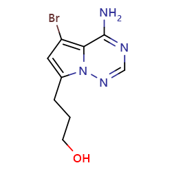 3-{4-amino-5-bromopyrrolo[2,1-f][1,2,4]triazin-7-yl}propan-1-olͼƬ