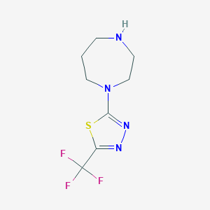 1-[5-(Trifluoromethyl)-1,3,4-thiadiazol-2-yl]-1,4-diazepaneͼƬ