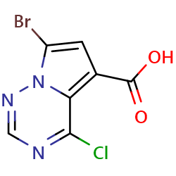 7-bromo-4-chloropyrrolo[2,1-f][1,2,4]triazine-5-carboxylicacidͼƬ