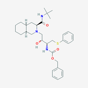 [3S-(3S,4aS,8aS,2'R,3'R)]-2-[3'-N-CBz-amino-2'-hydroxy-4'-(phenyl)thio]butyldecahydroisoquinoline-3-N-t-butylcarboxamideͼƬ