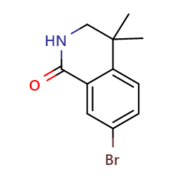 7-bromo-4,4-dimethyl-1,2,3,4-tetrahydroisoquinolin-1-oneͼƬ