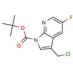 tert-butyl3-(chloromethyl)-5-fluoro-1H-pyrrolo[2,3-b]pyridine-1-carboxylateͼƬ