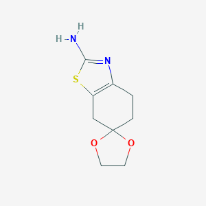 5,7-dihydro-4H-spiro[1,3-benzothiazole-6,2'-[1,3]dioxolane]-2-amineͼƬ