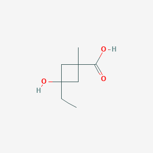 cis-3-Ethyl-3-hydroxy-1-methylcyclobutane-carboxylicacidͼƬ