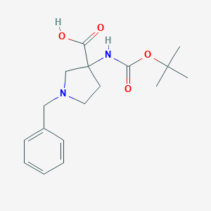 1-Benzyl-3-(tert-butoxycarbonylamino)pyrrolidine-3-carboxylicacidͼƬ