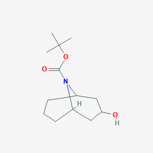 Tert-butyl(1S,5R)-3-hydroxy-9-azabicyclo[3,3,1]nonane-9-carboxylateͼƬ