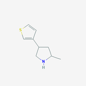 2-methyl-4-(thiophen-3-yl)pyrrolidineͼƬ