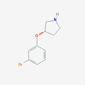 (S)-3-(3-Bromo-phenoxy)-pyrrolidineͼƬ