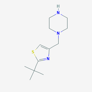 1-[(2-tert-Butyl-1,3-thiazol-4-yl)methyl]piperazineͼƬ