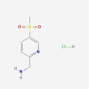 (5-methanesulfonylpyridin-2-yl)methanaminehydrochlorideͼƬ