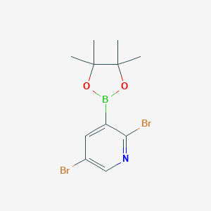 2,5-dibromo-3-(4,4,5,5-tetramethyl-1,3,2-dioxaborolan-2-yl)pyridineͼƬ