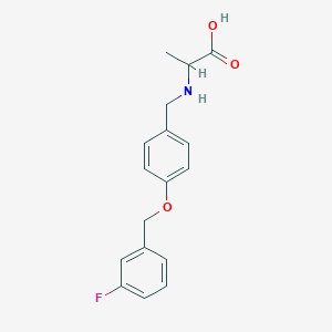 (S)-2-[[4-[(3-Fluorobenzyl)oxy]benzyl]amino]propionic acidͼƬ