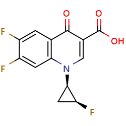 6,7-difluoro-1-[(1R,2S)-2-fluorocyclopropyl]-4-oxo-1,4-dihydroquinoline-3-carboxylicacidͼƬ