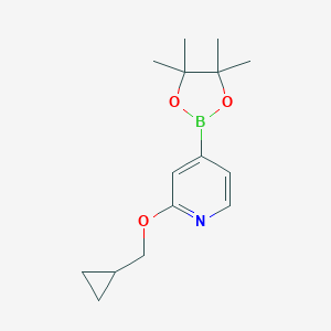 2-(Cyclopropylmethoxy)-4-(4,4,5,5-tetramethyl-1,3,2-dioxaborolan-2-yl)pyridineͼƬ