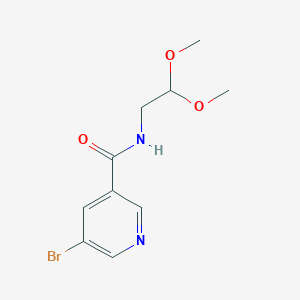 5-bromo-N-(2,2-dimethoxyethyl)pyridine-3-carboxamideͼƬ