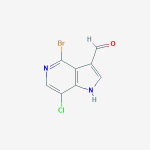 4-Bromo-7-chloro-1H-pyrrolo[3,2-c]pyridine-3-carbaldehydeͼƬ