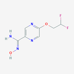 5-(2,2-difluoroethoxy)-N'-hydroxypyrazine-2-carboximidamideͼƬ