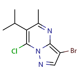 3-bromo-7-chloro-5-methyl-6-(propan-2-yl)pyrazolo[1,5-a]pyrimidineͼƬ