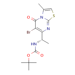 tert-butylN-[(1S)-1-{6-bromo-3-methyl-5-oxo-5H-[1,3]thiazolo[3,2-a]pyrimidin-7-yl}ethyl]carbamateͼƬ