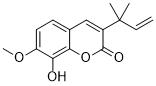 3-(1,1-Dimethylallyl)-8-hydroxy-7-methoxycoumarinͼƬ