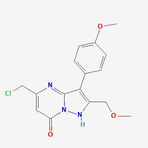 5-(Chloromethyl)-2-(methoxymethyl)-3-(4-methoxyphenyl)pyrazolo[1,5-a]pyrimidin-7(4H)-oneͼƬ