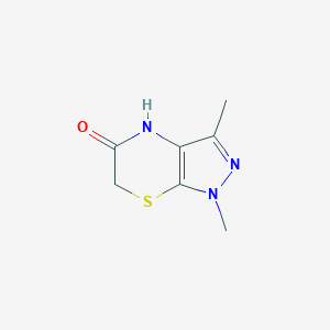 1,3-dimethyl-1H,4H,5H,6H-pyrazolo[3,4-b][1,4]thiazin-5-oneͼƬ