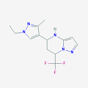 5-(1-ethyl-3-methyl-1H-pyrazol-4-yl)-7-(trifluoromethyl)-4,5,6,7-tetrahydropyrazolo[1,5-a]pyrimidineͼƬ