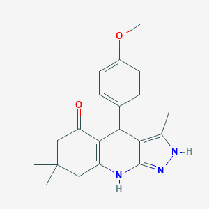 4-(4-methoxyphenyl)-3,7,7-trimethyl-2,4,6,7,8,9-hexahydro-5H-pyrazolo[3,4-b]quinolin-5-oneͼƬ