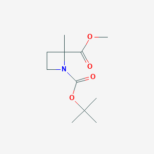 1-Tert-butyl2-methyl2-methylazetidine-1,2-dicarboxylateͼƬ