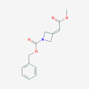 Benzyl3-(2-methoxy-2-oxoethylidene)azetidine-1-carboxylateͼƬ