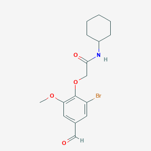 2-(2-bromo-4-formyl-6-methoxyphenoxy)-N-cyclohexylacetamideͼƬ