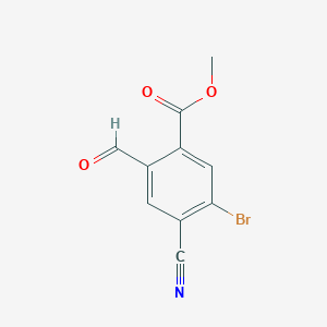 Methyl 5-bromo-4-cyano-2-formylbenzoateͼƬ