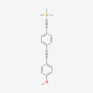 ((4-((4-Methoxyphenyl)ethynyl)phenyl)-ethynyl)trimethylsilaneͼƬ