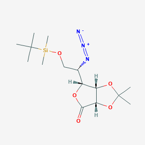 5-Azido-6-(tert-butyldimethylsilyl)-2,3-O-isopropylidene L-Gulono-1,4-lactoneͼƬ