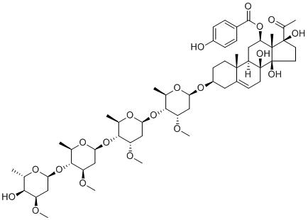 Qingyangshengenin 3-O--L-cymaropyranosyl-(14)--D-oleandropyranosyl-(14)--D-cymaropyranosyl-(14)--D-cymaropyranosideͼƬ