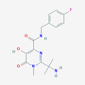 2-(2-Aminopropan-2-yl)-N-(4-fluorobenzyl)-5-hydroxy-1-methyl-6-oxo-1,6-dihydropyrimidine-4-carboxamideͼƬ