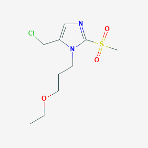 5-(chloromethyl)-1-(3-ethoxypropyl)-2-methanesulfonyl-1H-imidazoleͼƬ