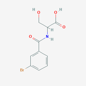 2-[(3-bromophenyl)formamido]-3-hydroxypropanoic acidͼƬ