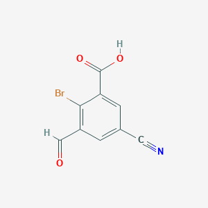 2-Bromo-5-cyano-3-formylbenzoic acidͼƬ