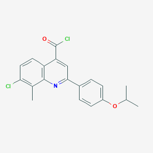 7-chloro-2-(4-isopropoxyphenyl)-8-methylquinoline-4-carbonyl chlorideͼƬ