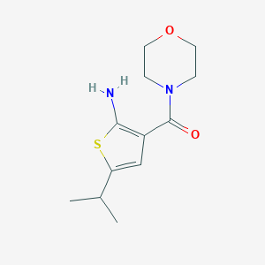 5-isopropyl-3-(morpholin-4-ylcarbonyl)thiophen-2-amineͼƬ