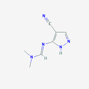 N'-(4-cyano-1H-pyrazol-5-yl)-N,N-dimethyliminoformamideͼƬ