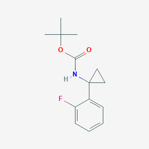 Tert-Butyl 1-(2-Fluorophenyl)CyclopropylcarbamateͼƬ